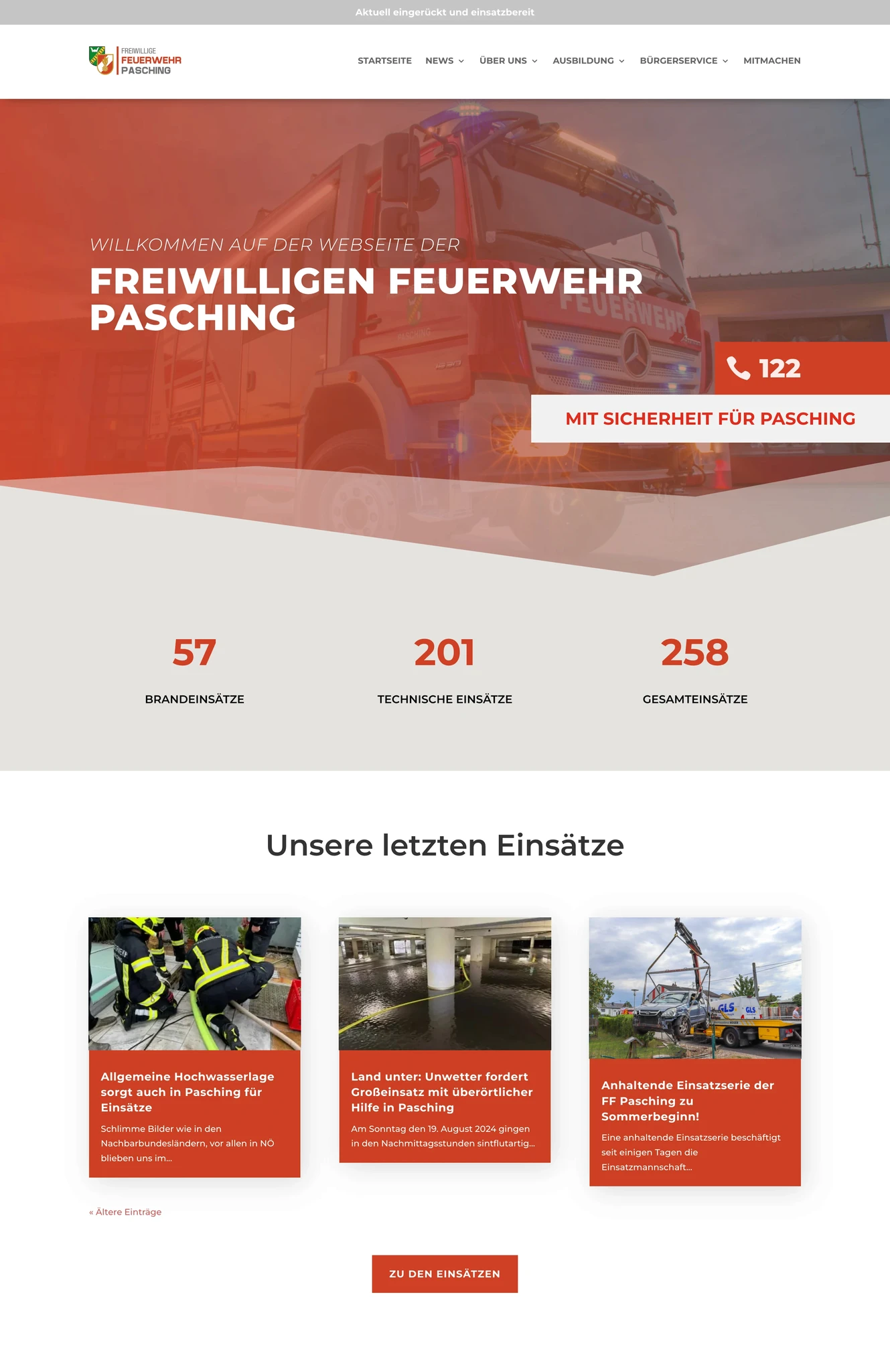 FF Pasching Website Referenz