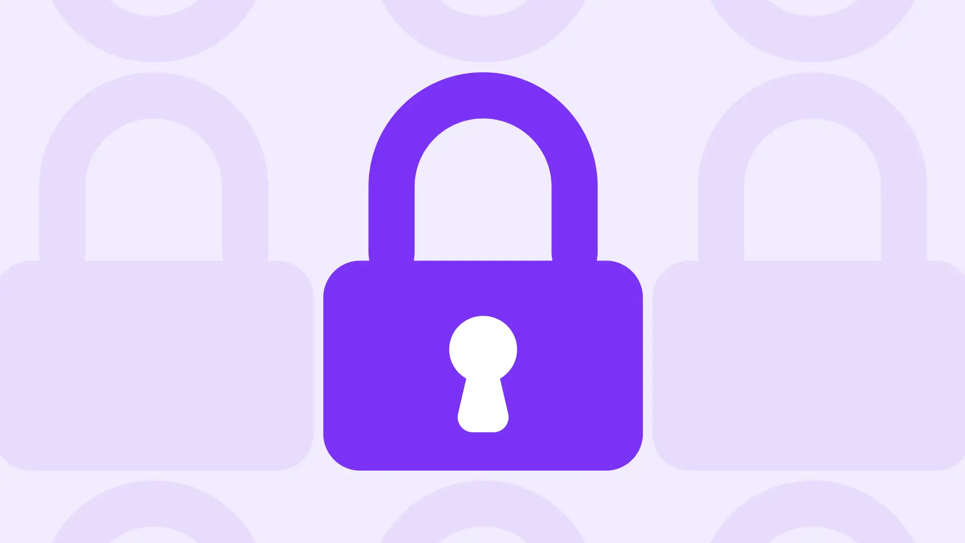 Purple padlock icon graphic for HENNGE contractor BYOD security article.