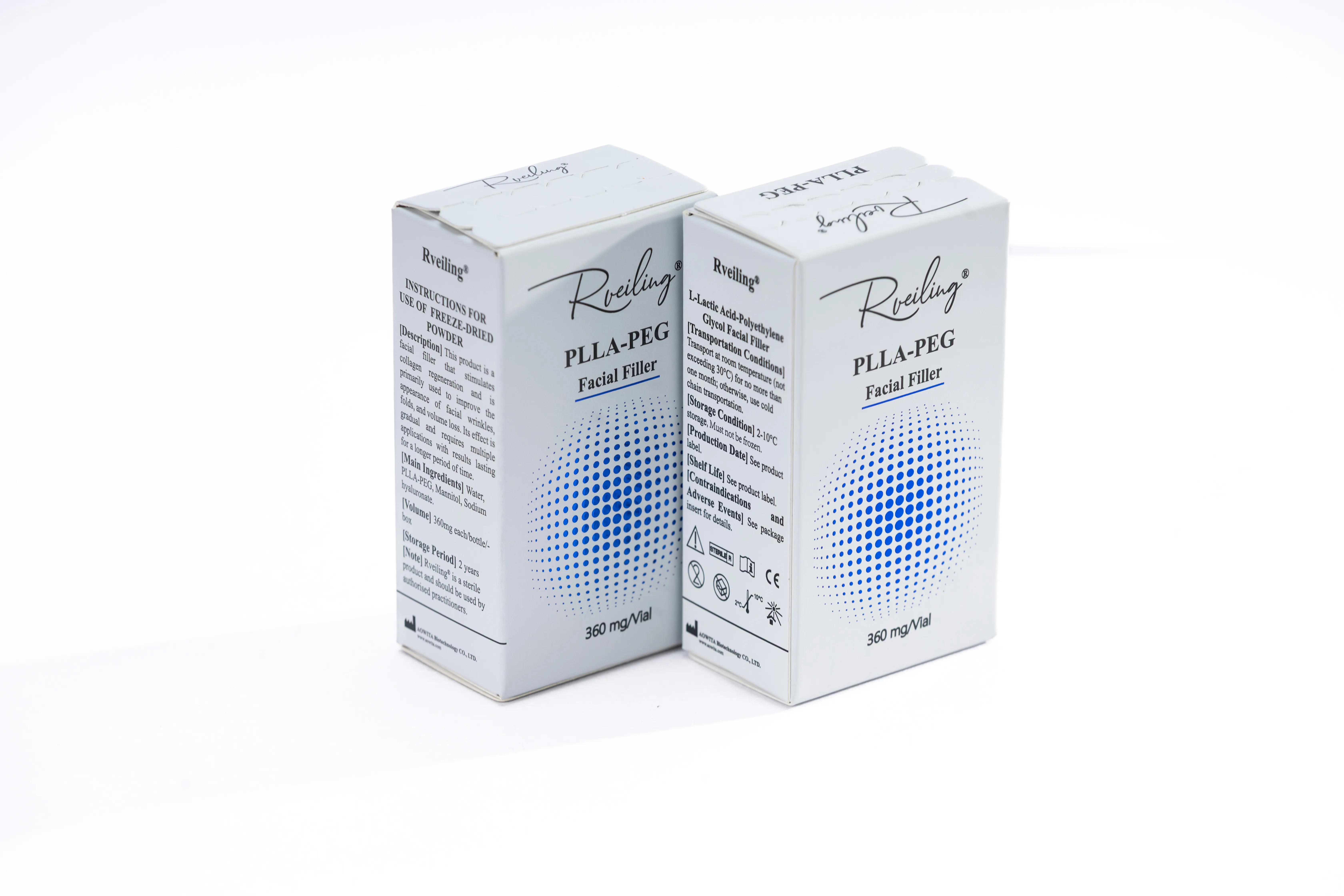 PLLA-PEG  powder dermal fillers used for cheek volume