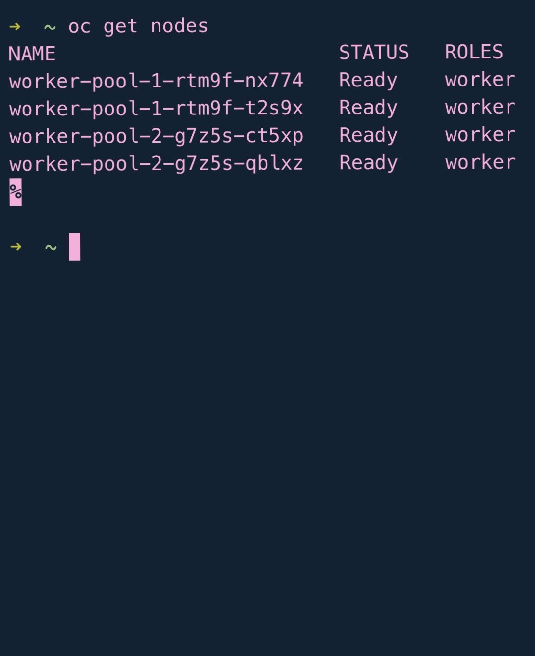 Create your cluster in CLI or GUI