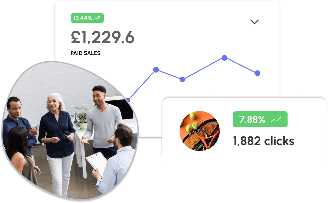 3fin platform screenshot with paid sales graph