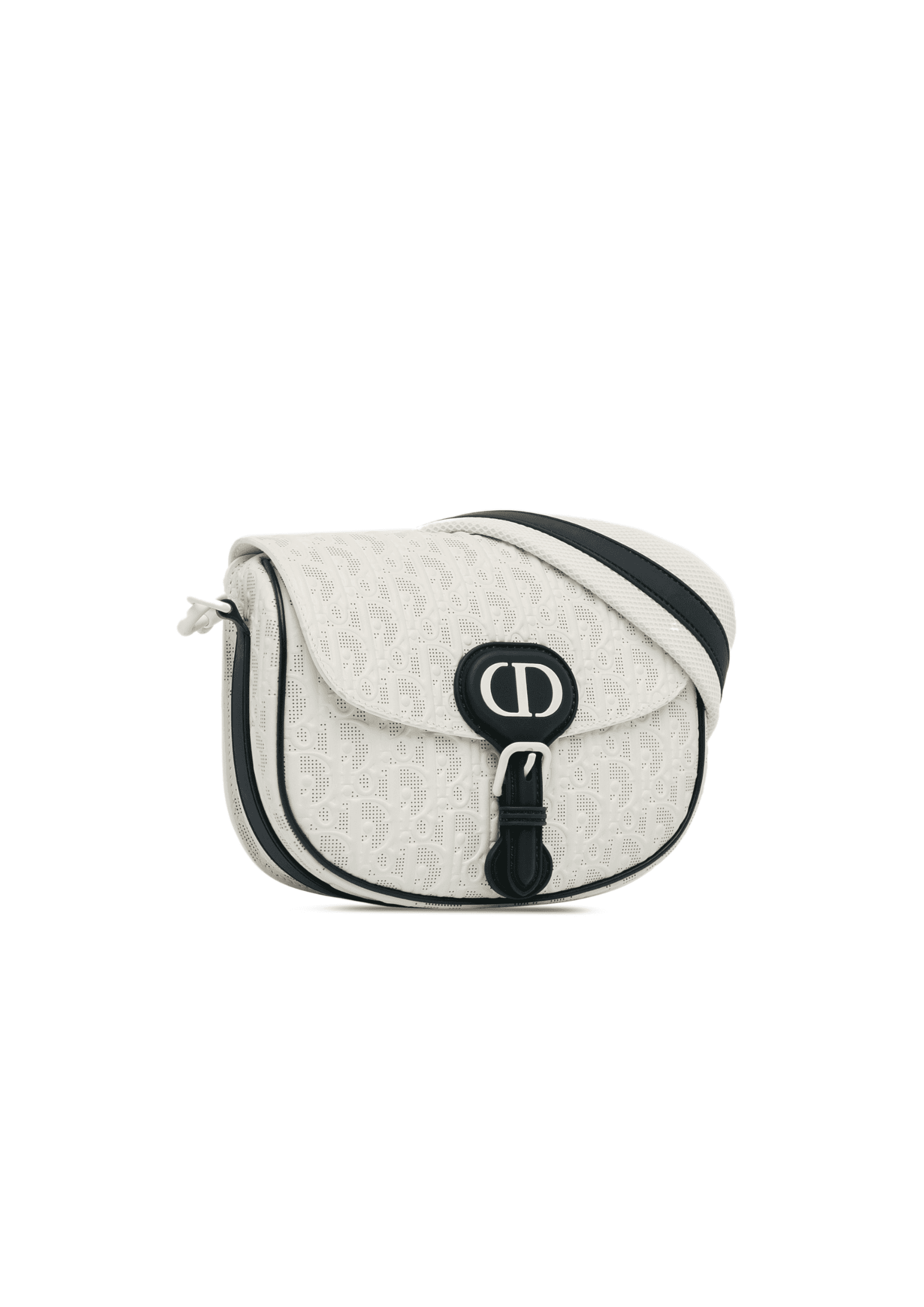 Dior Medium Perforated Calfskin Oblique Bobby Flap