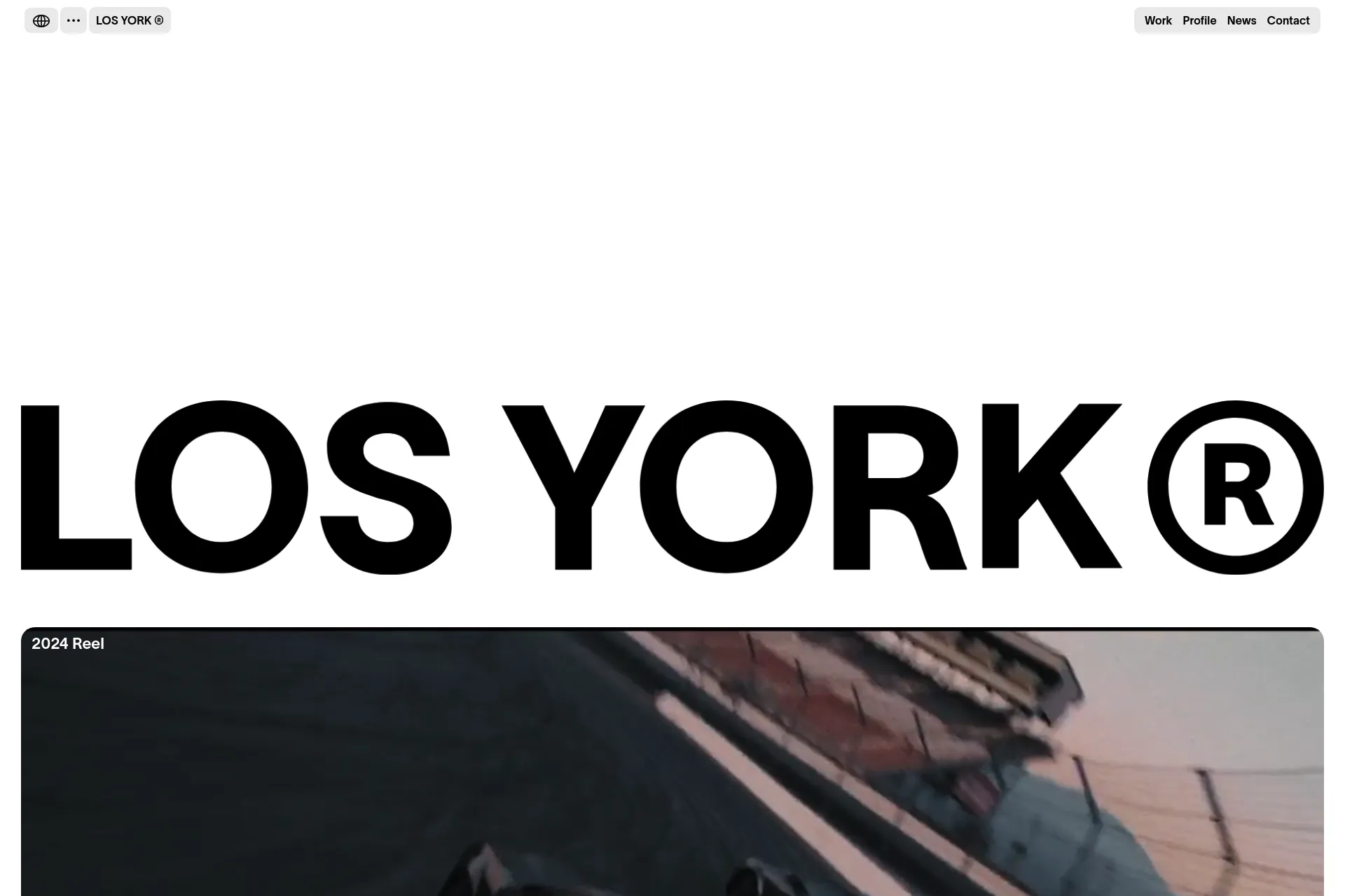 Screenshot of Los York website