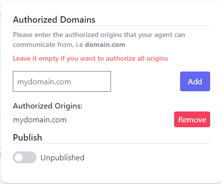 AgentX AI Agent domain name