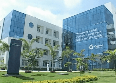 Chettinad Hospital and Research Institute campus building