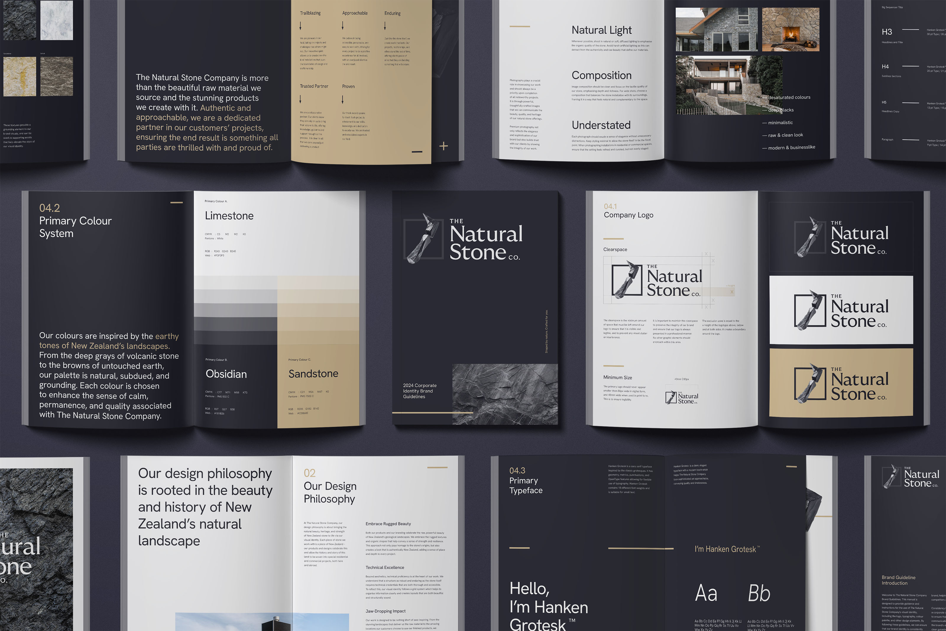 Natural Stone Company brand guidelines examples