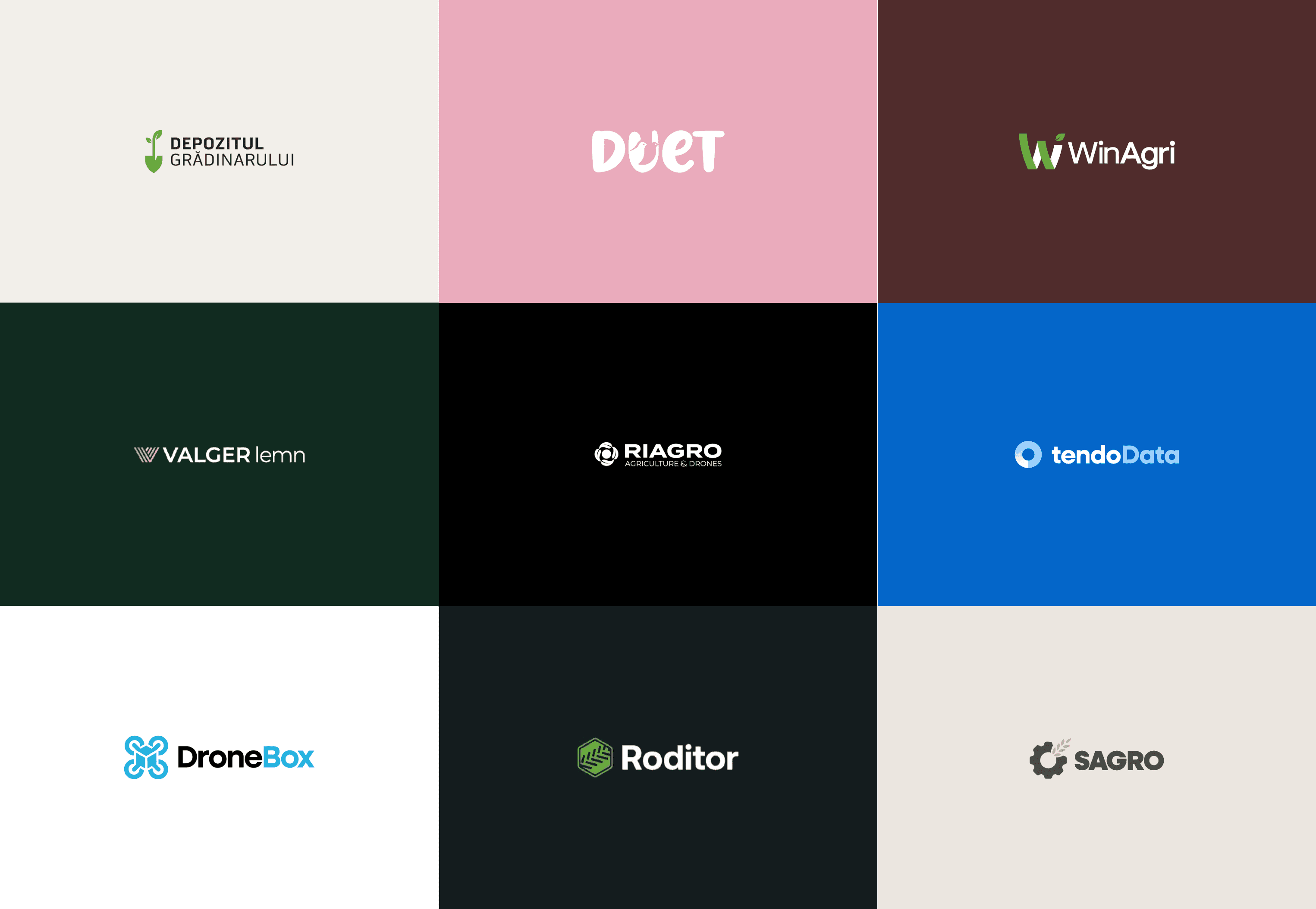 showcase de logouri dezvoltate de tendo 