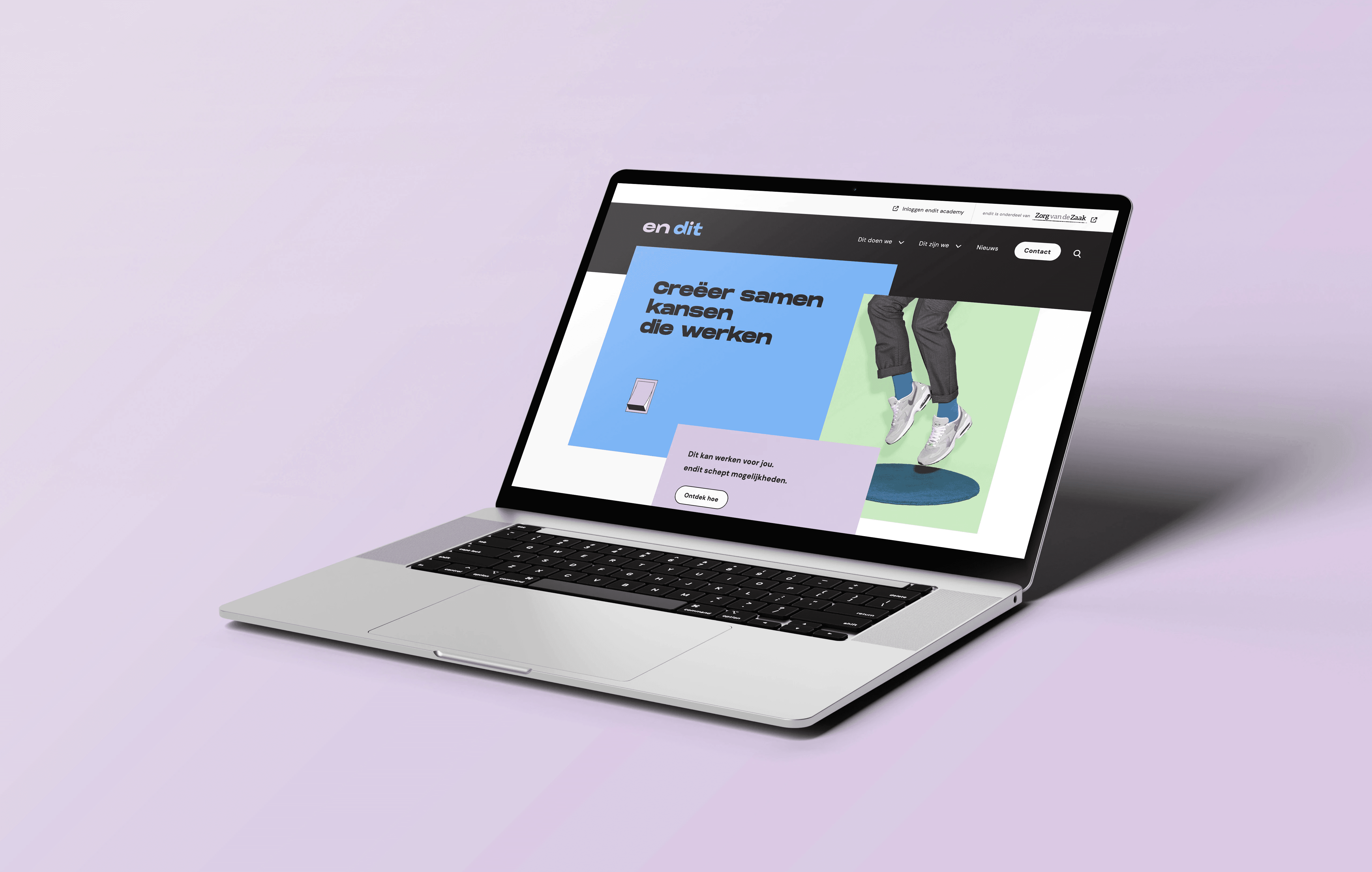 Grafisch ontwerp Endit website