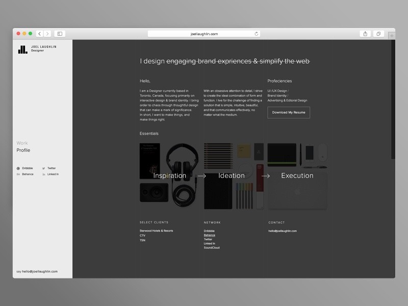 Old Personal Portfolio About.