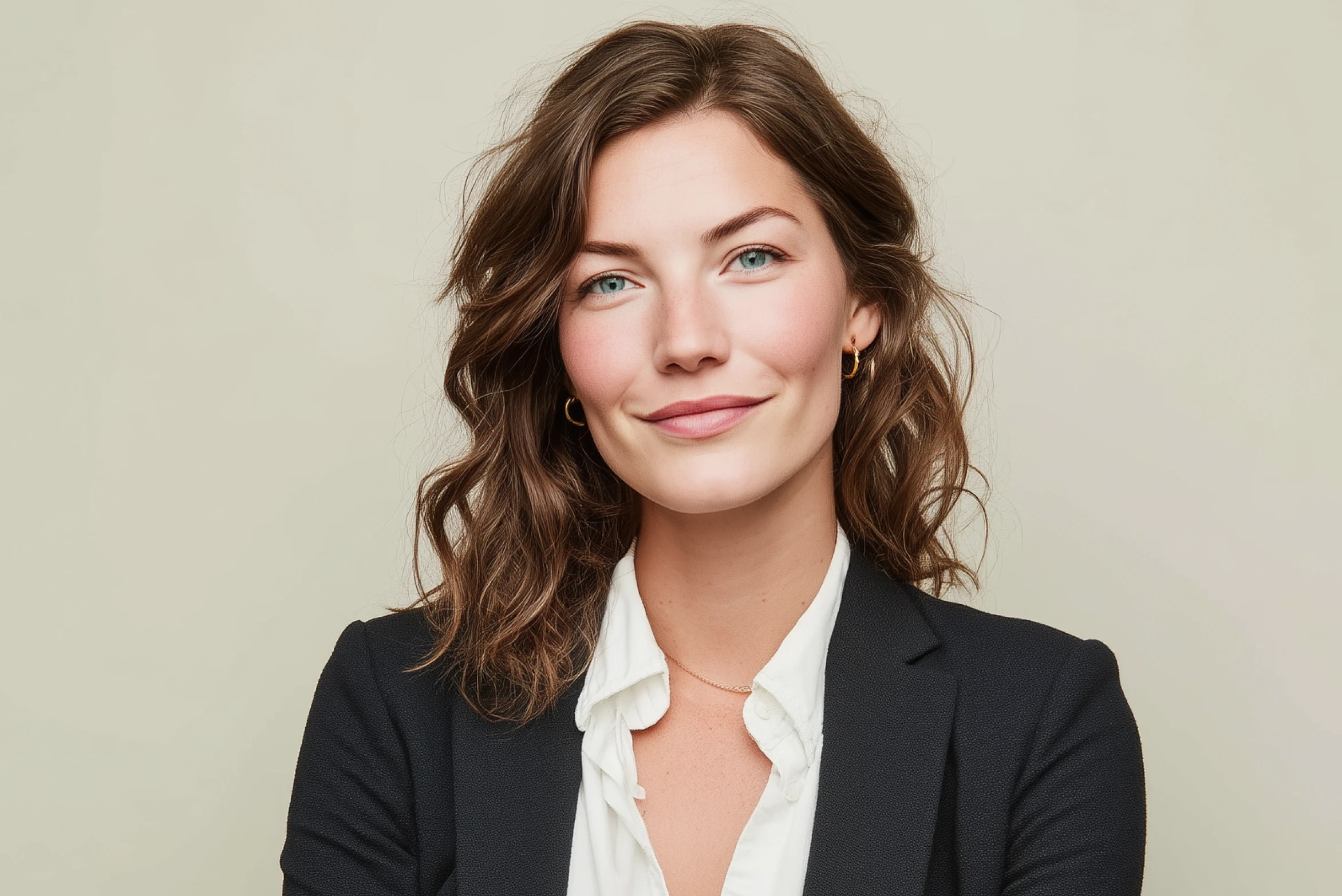 Female lawyer looking forward