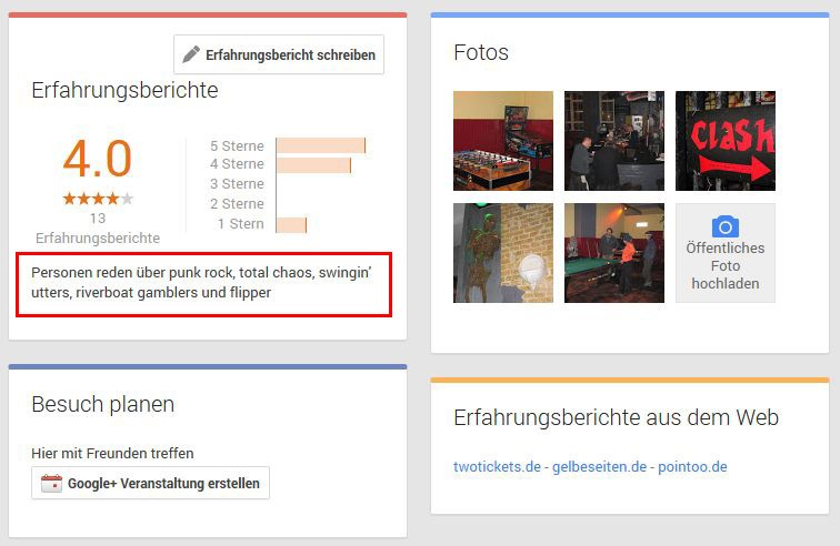 Googleplus-Keywords