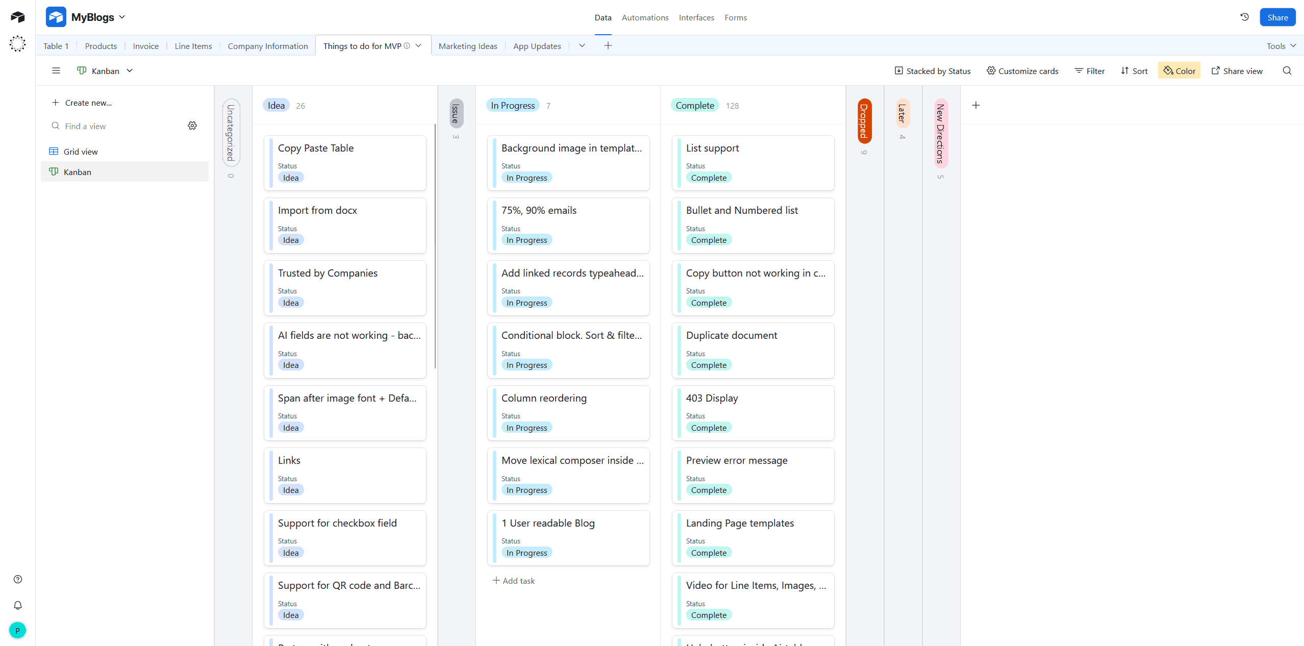 Airtable-as-project-management-tool