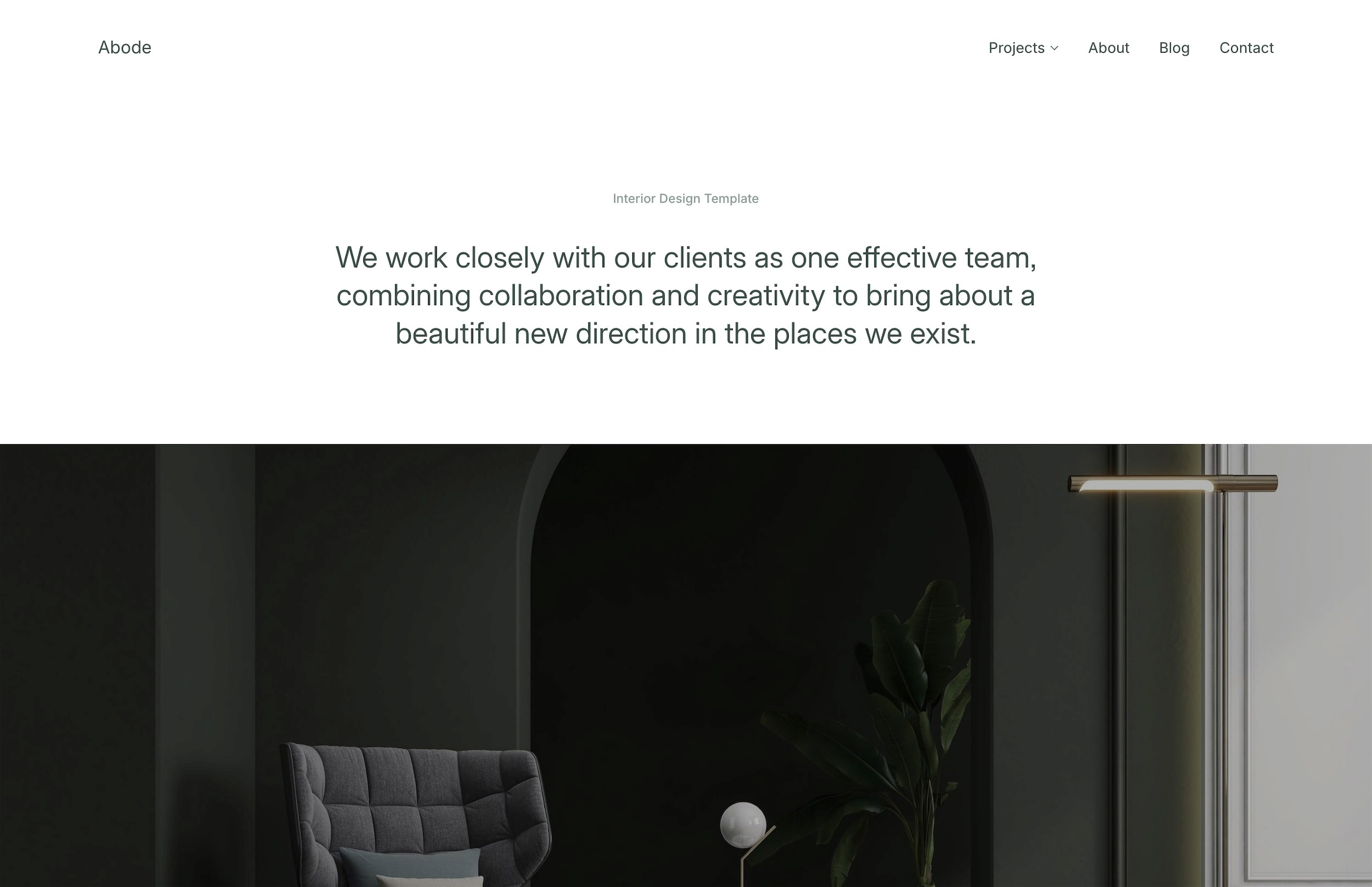 Abode | A Premium Squarespace 7.1 Website Template for Interior Designers by Studio Mesa