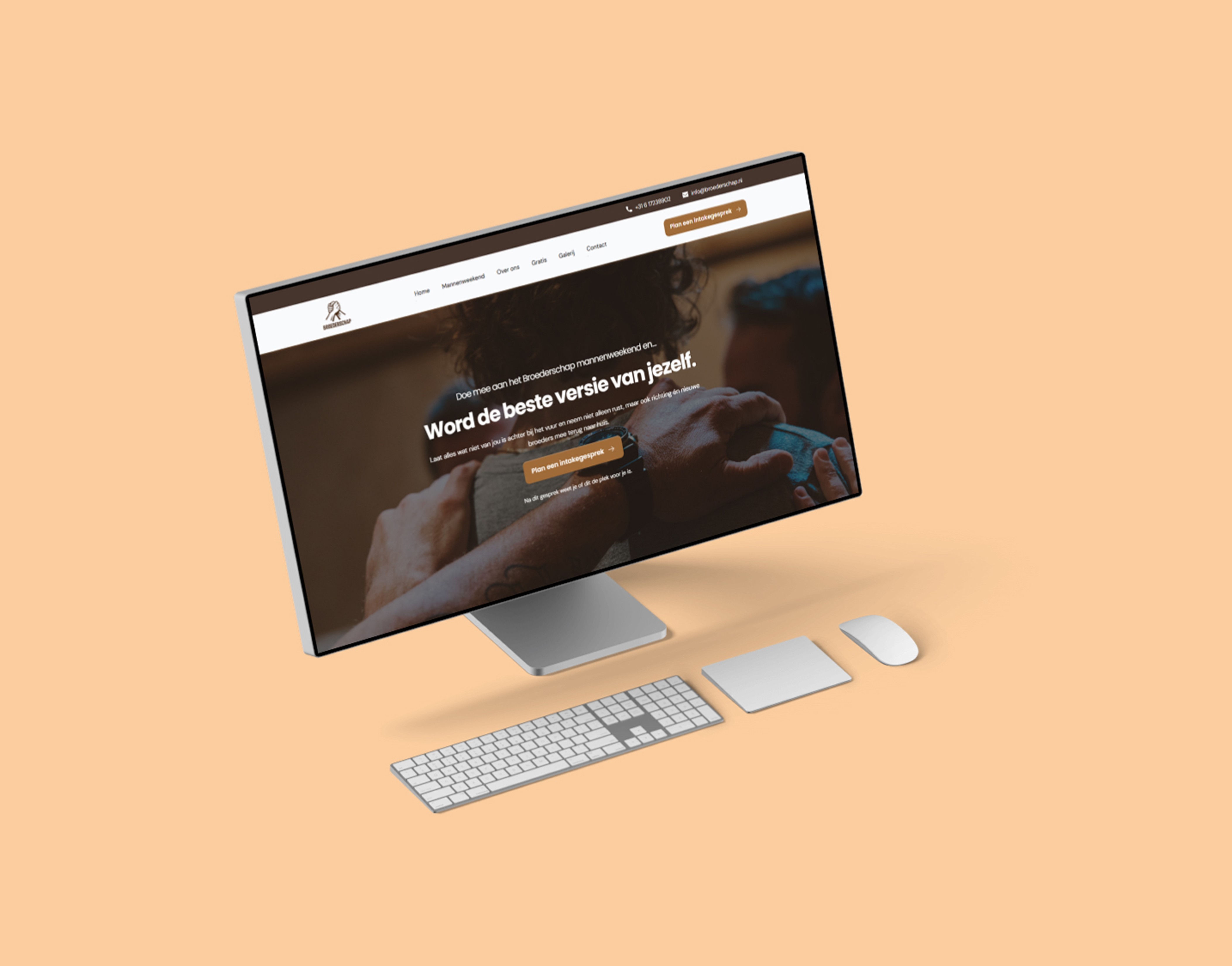 Mockup project 1 - Website voor Broederschap
