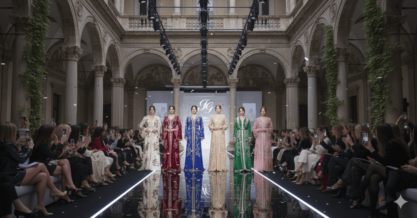 Woman in stylish pose