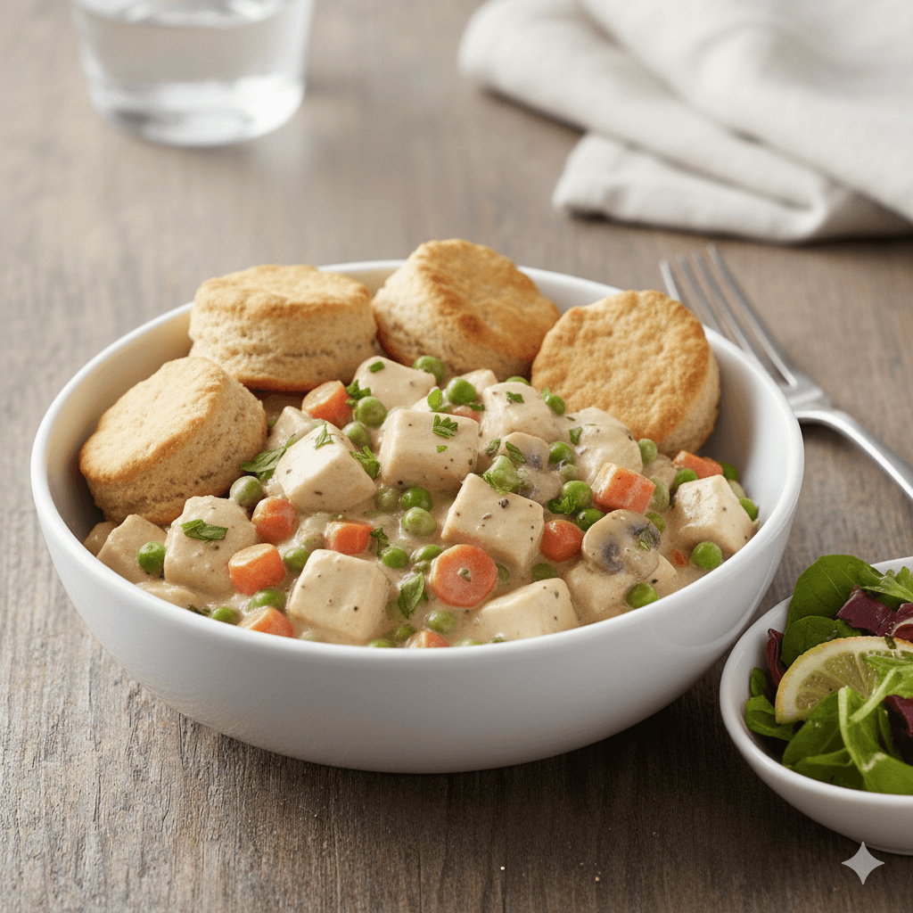 Lighter Chicken Pot Pie (Deconstructed)