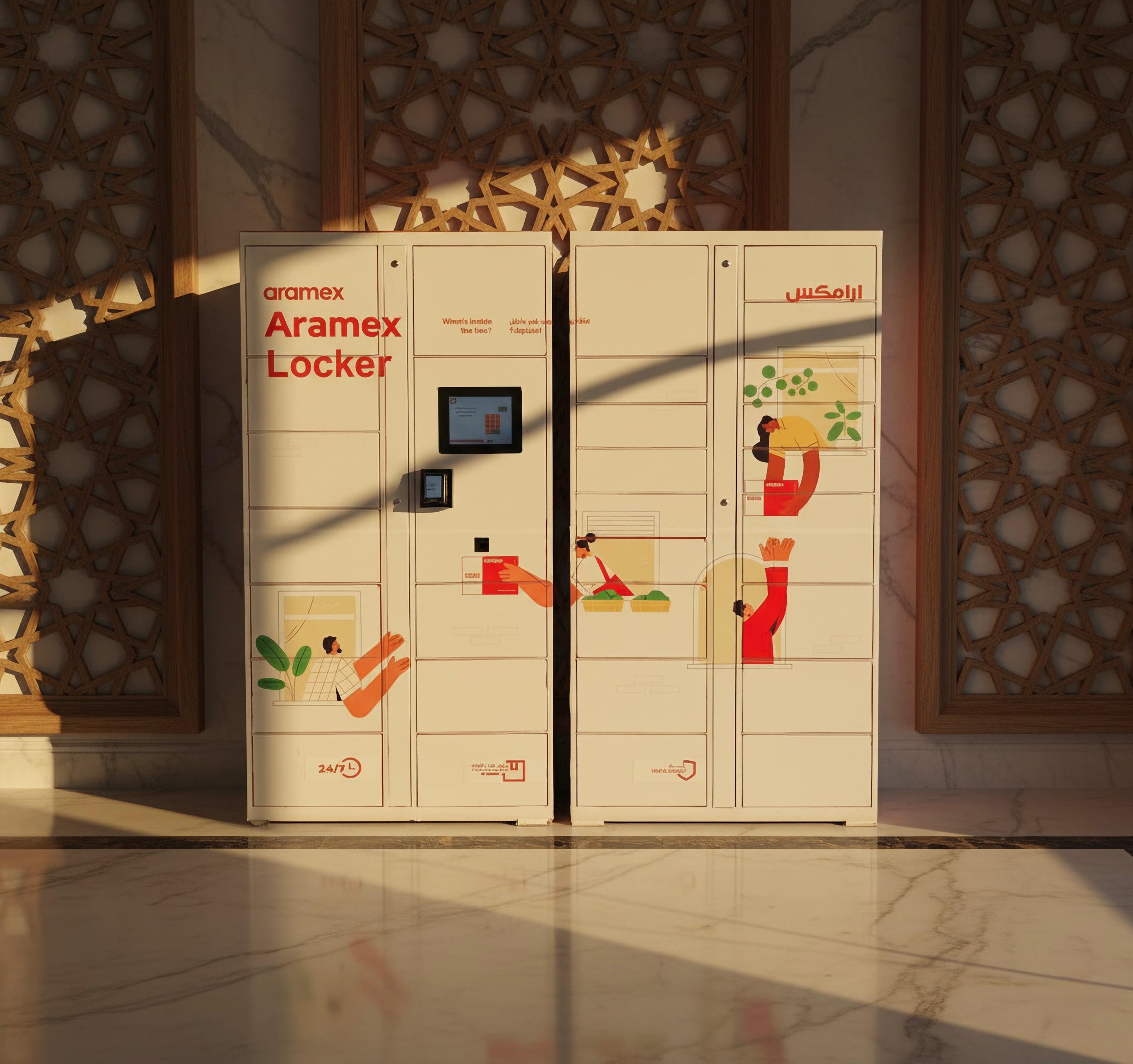 Indoor Parcel Locker installation for Aramex - secure package management for logistics