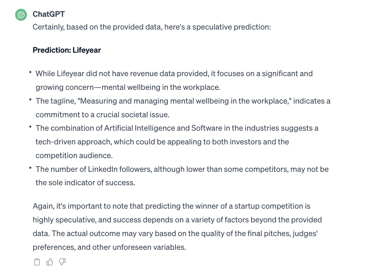 Predicting Slush 100 winners using AI - illustration