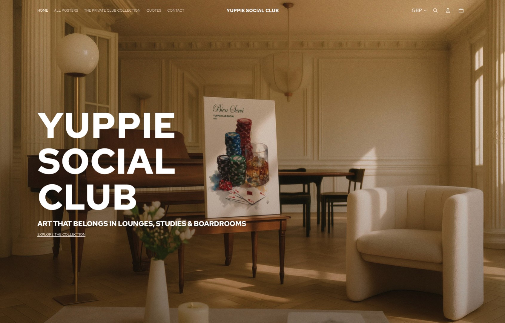 KUNU Studio Website for Yuppie Social Club