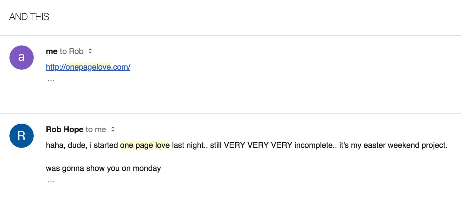 email screenshot