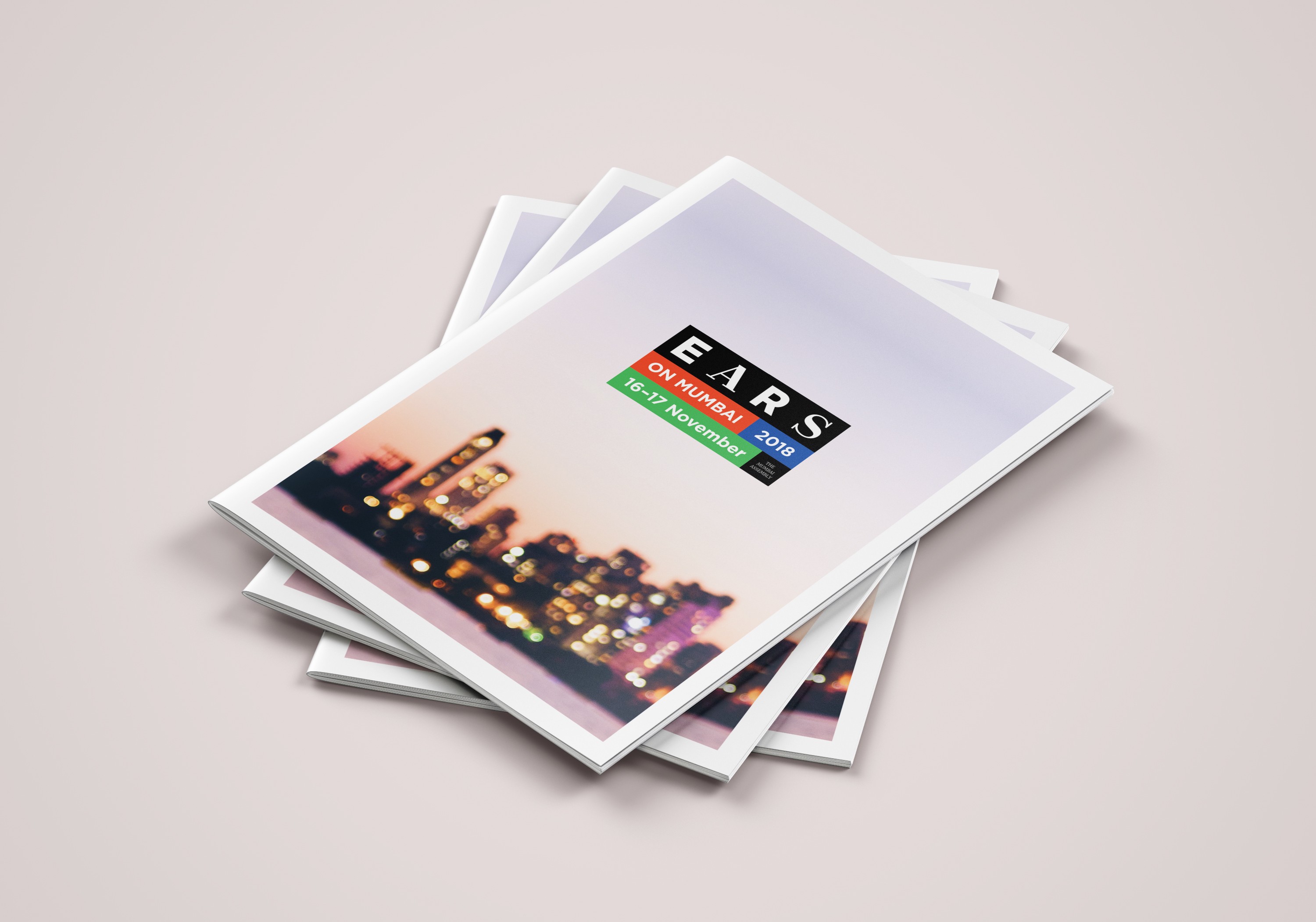 Cover of brochure design for EARS on Mumbai 2018