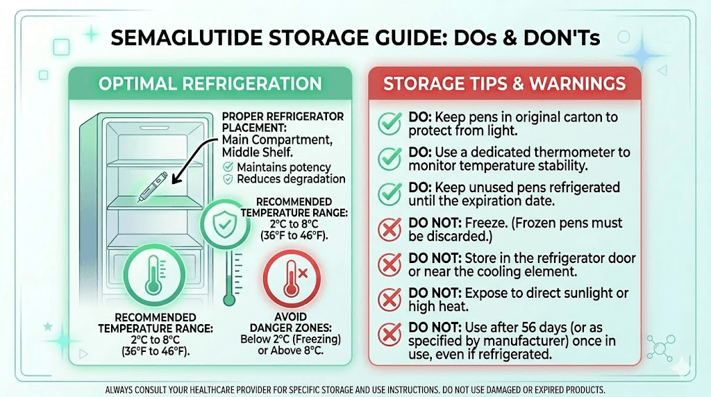 How to store compounded semaglutide properly to maintain potency and save money