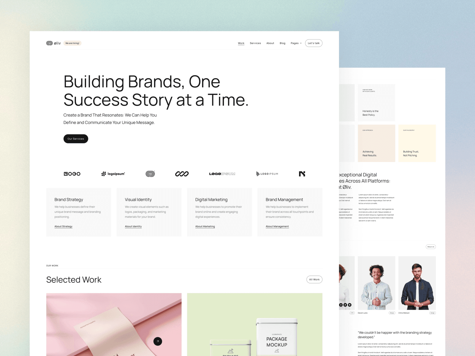 Oliv - Agency & Portfolio Framer Template