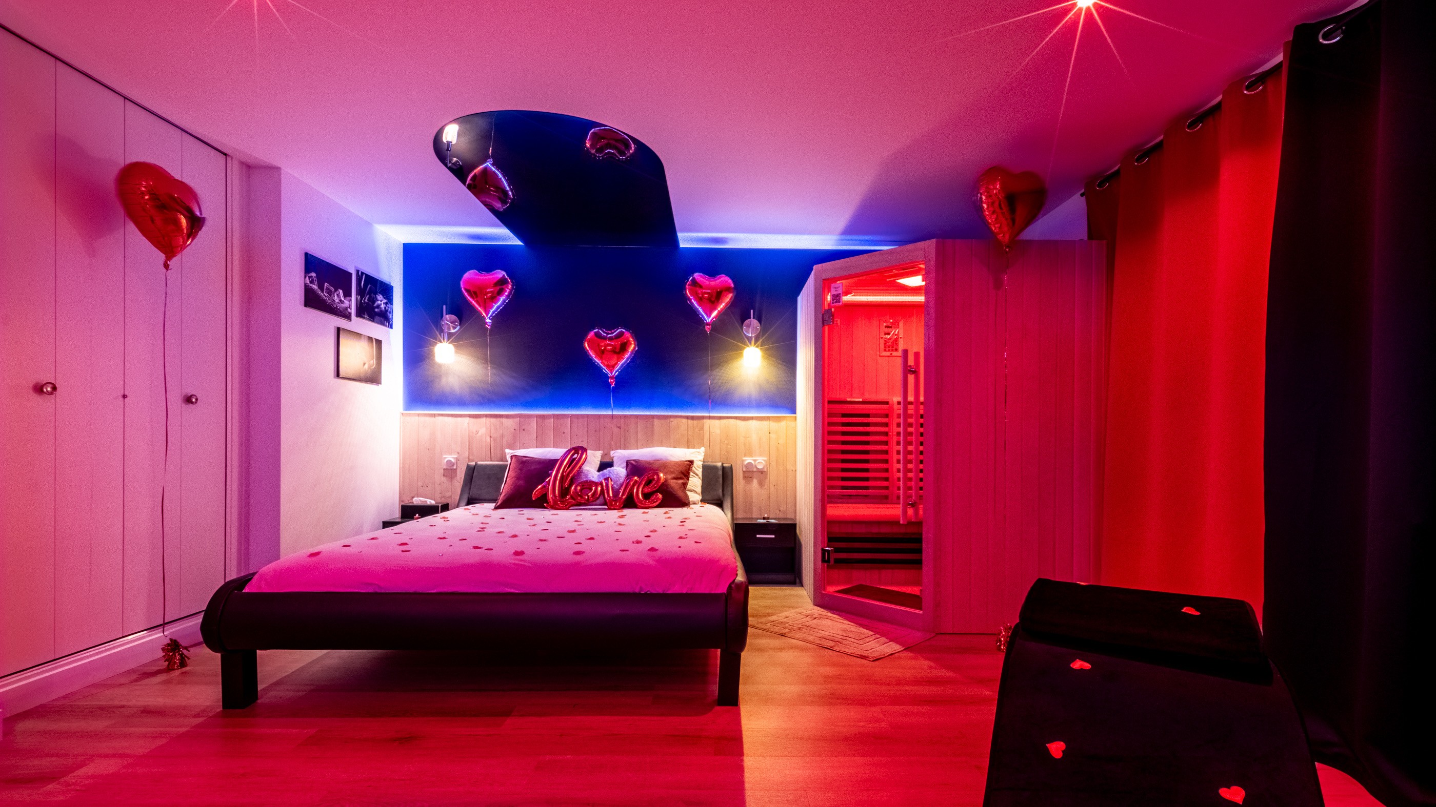 Sun setting over a snowy landscape