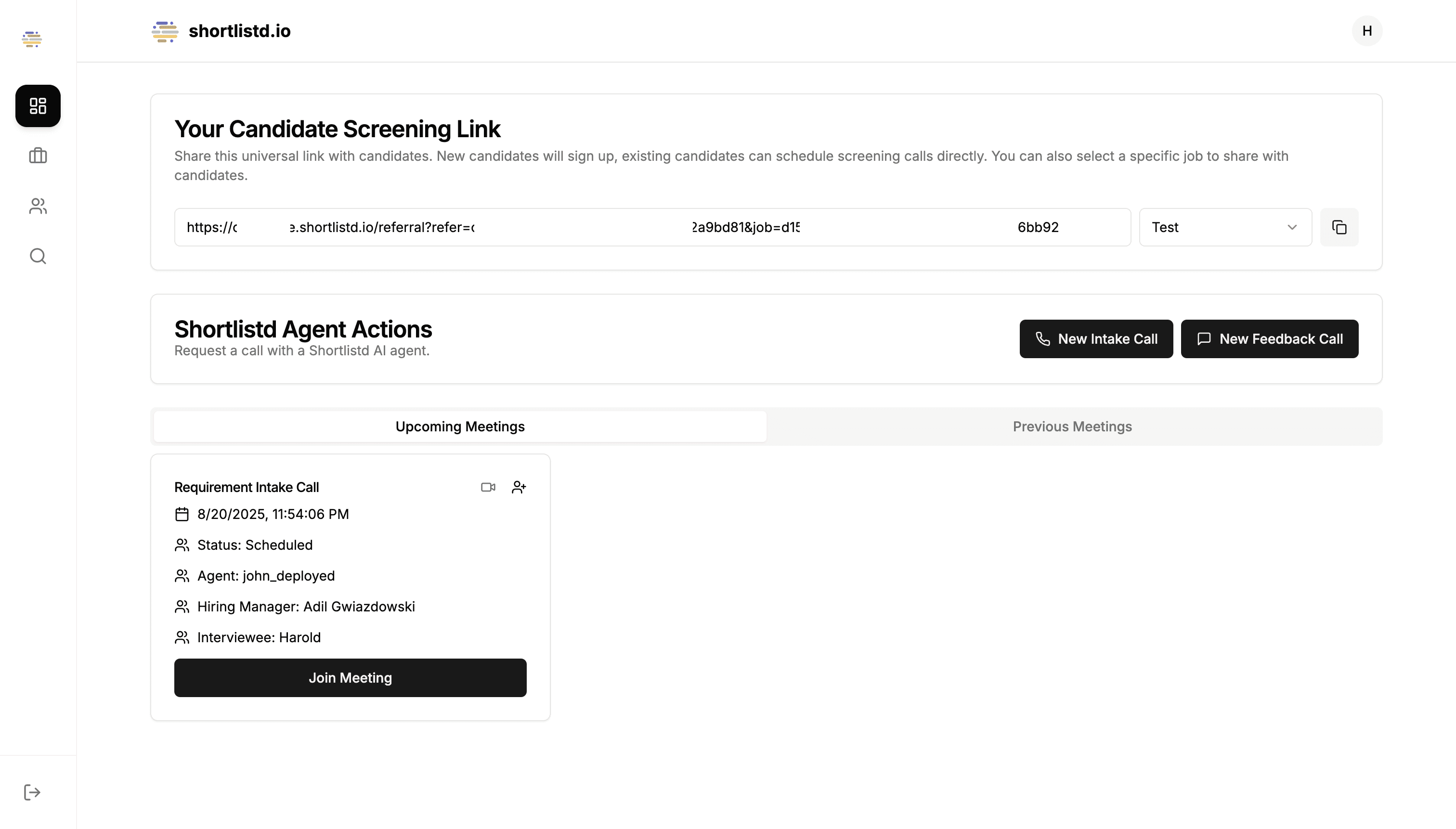 AI voice interview agent conducting structured candidate interviews and evaluating responses in real time