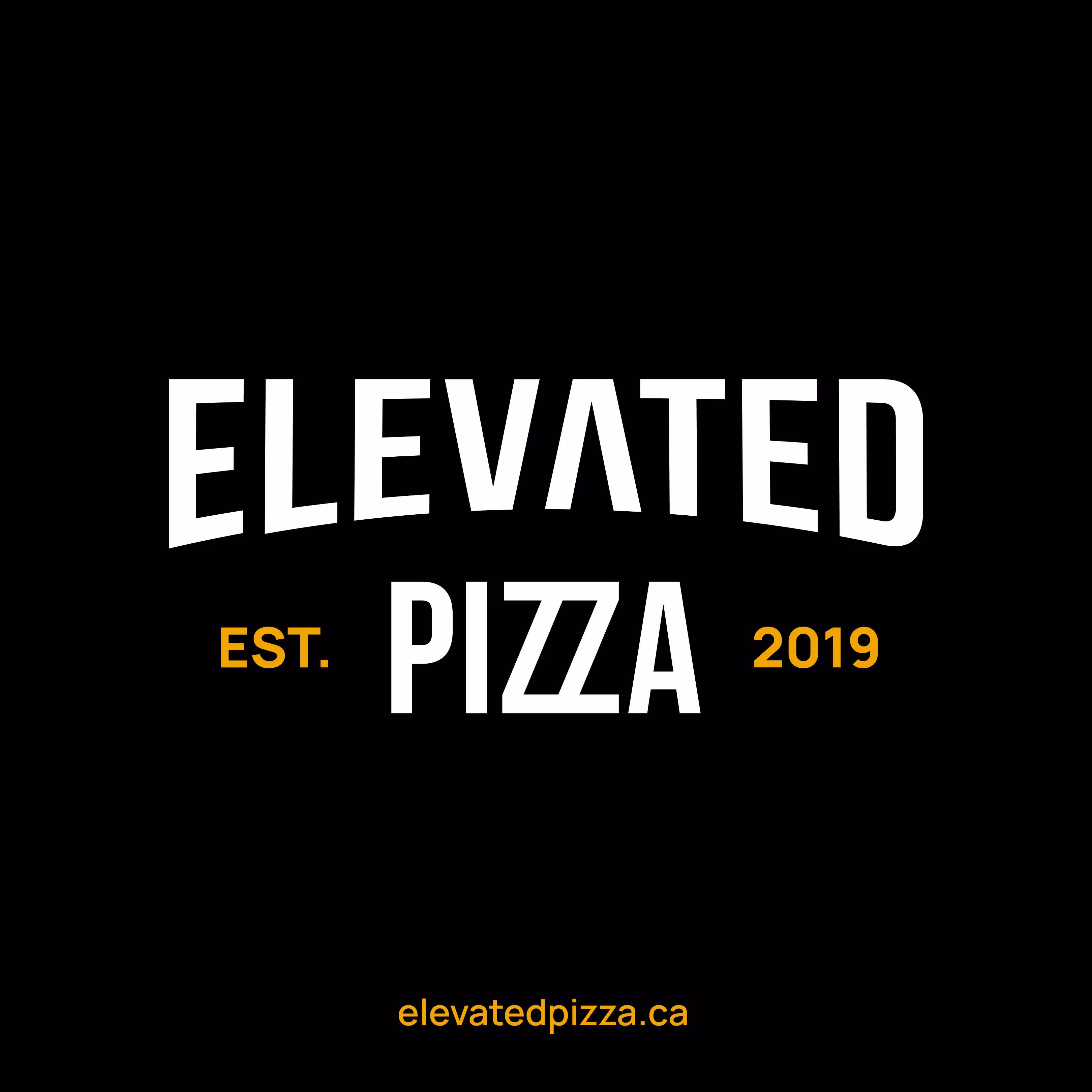 Elevated Pizza website section highlighting eST 2019 elovatodpizza