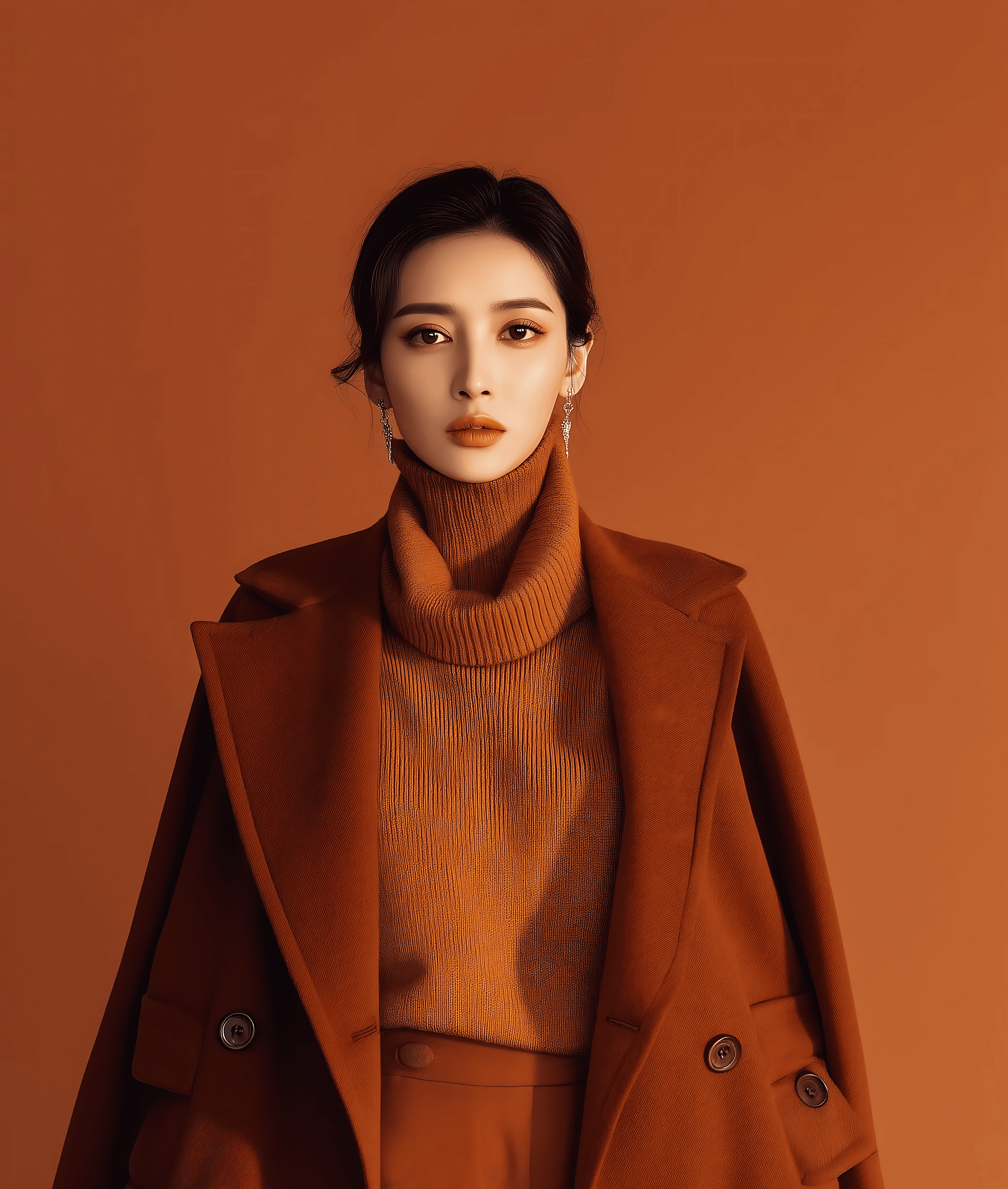 Women Red Portrait Image