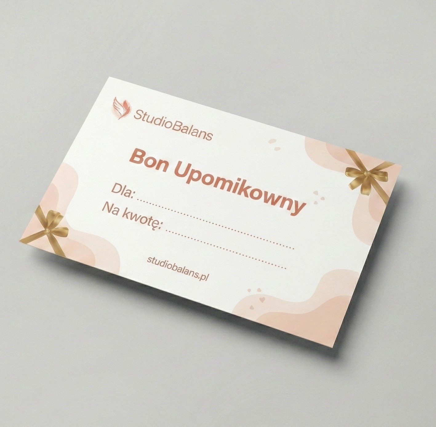 Bon upominkowy na kwotę