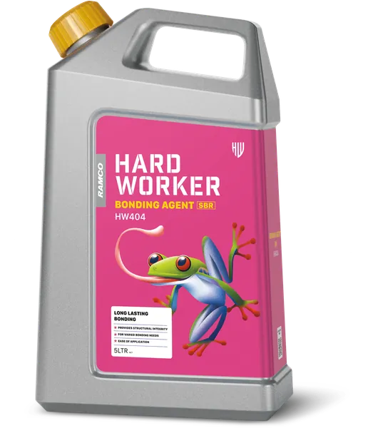 Hard Worker Bonding Agent SBR for bonding applications in masonry and concrete. 
