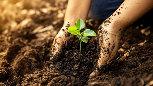 des mains qui plantent