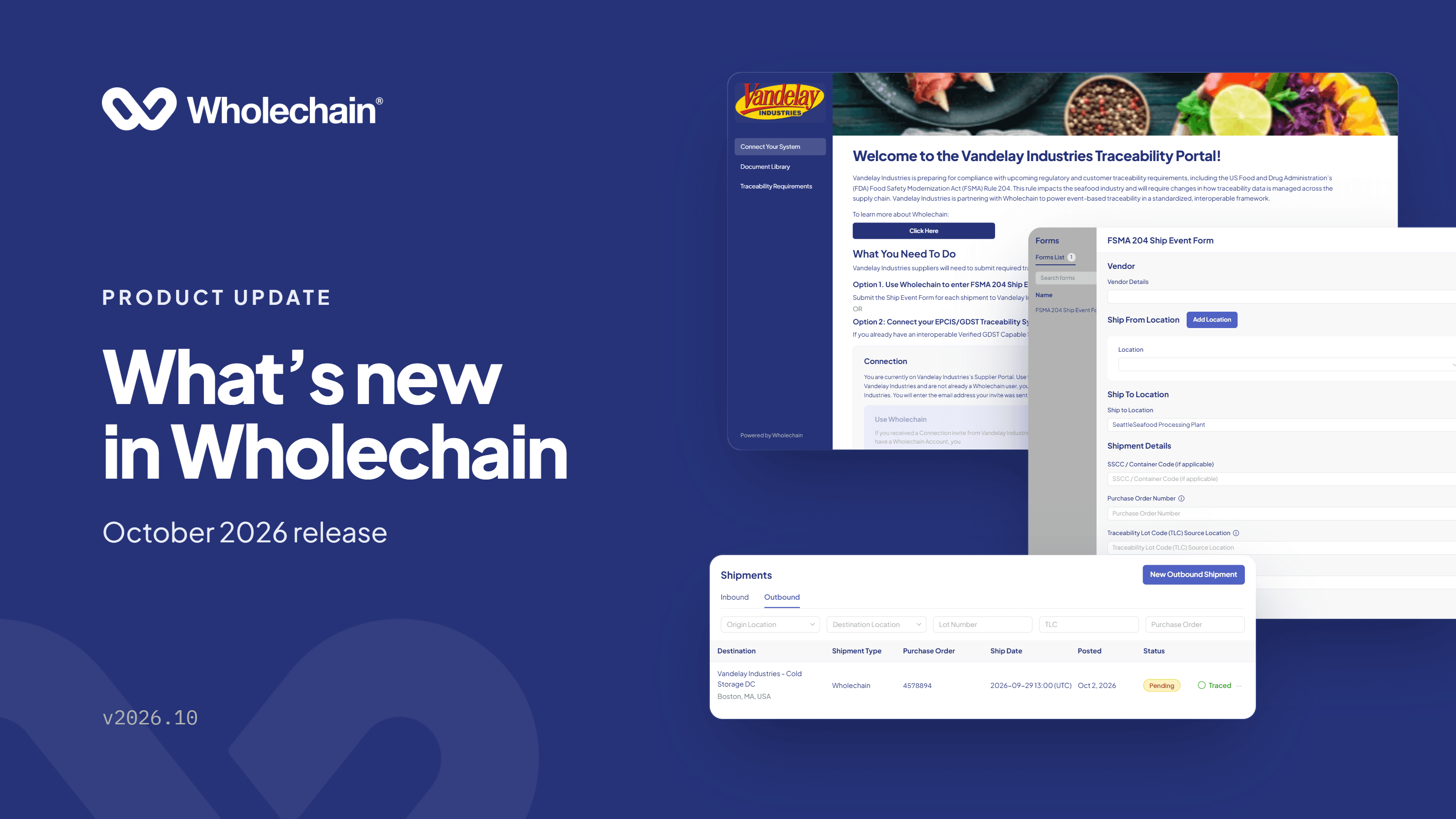 What's new in Wholechain this October 2026