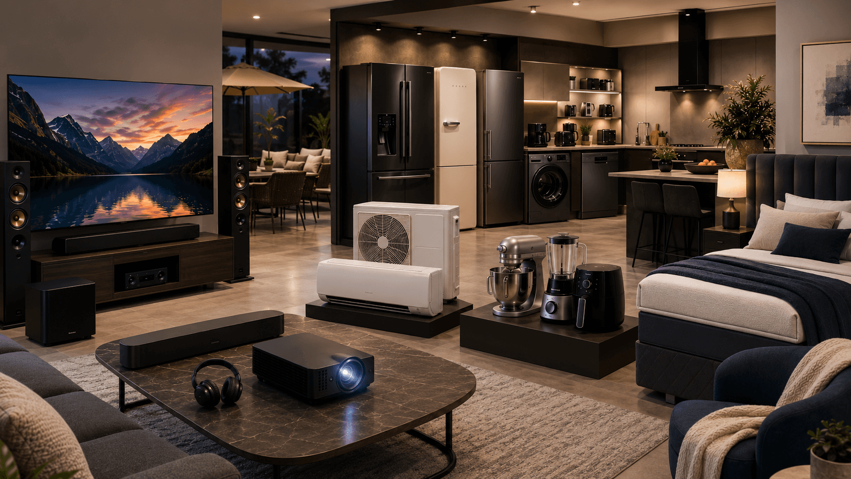 Artic Lifestyle showroom with premium appliances, sound systems and furniture