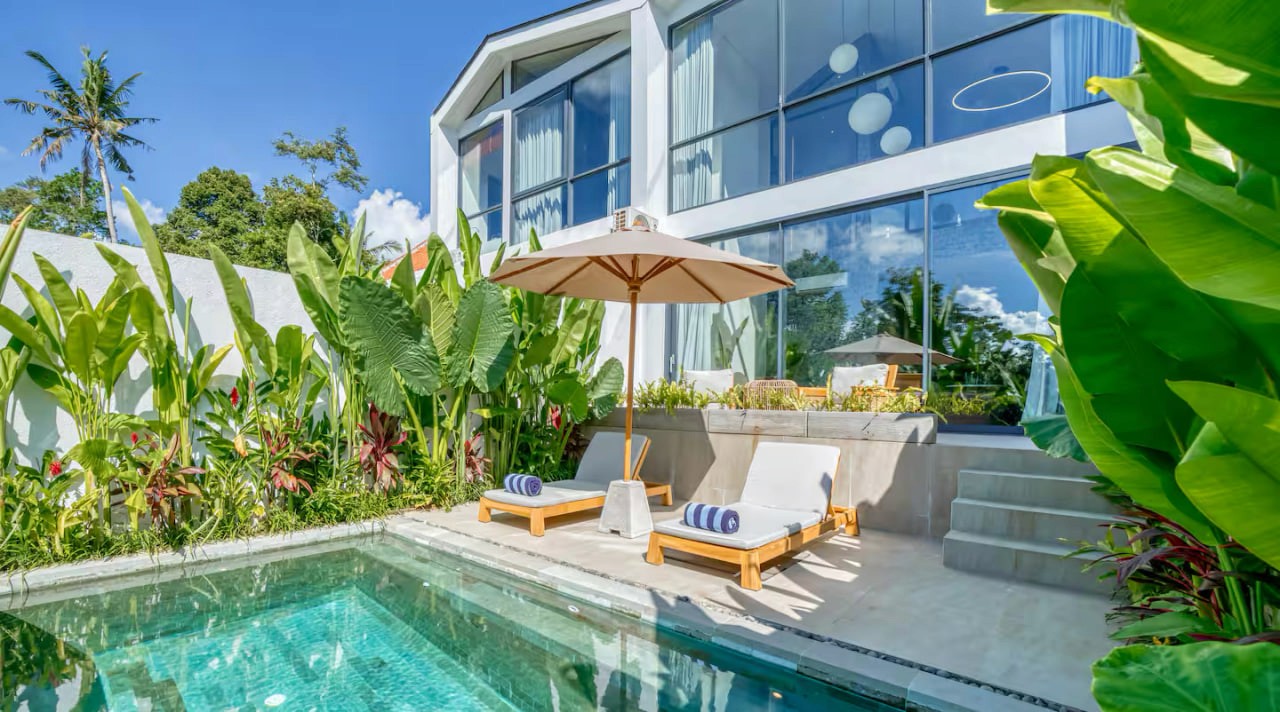 1-bedroom villa with jungle-view terrace and infinity pool in Ubud, Tegallalang