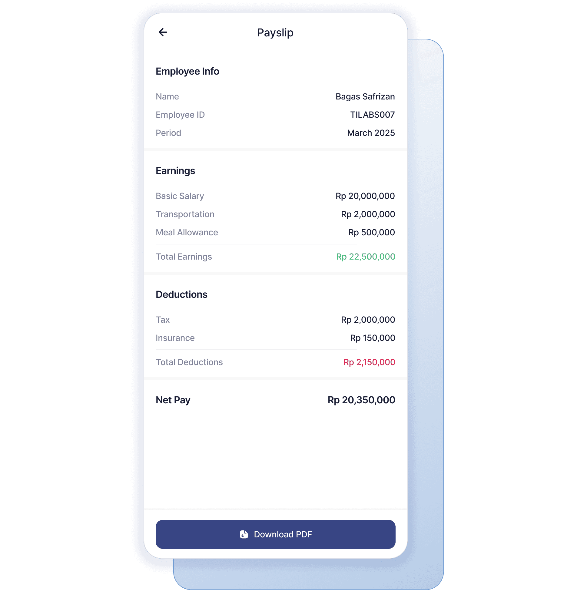 Integrasi Absenly: Sinkronisasi data kehadiran otomatis ke sistem payroll untuk hitung gaji lembur akurat.