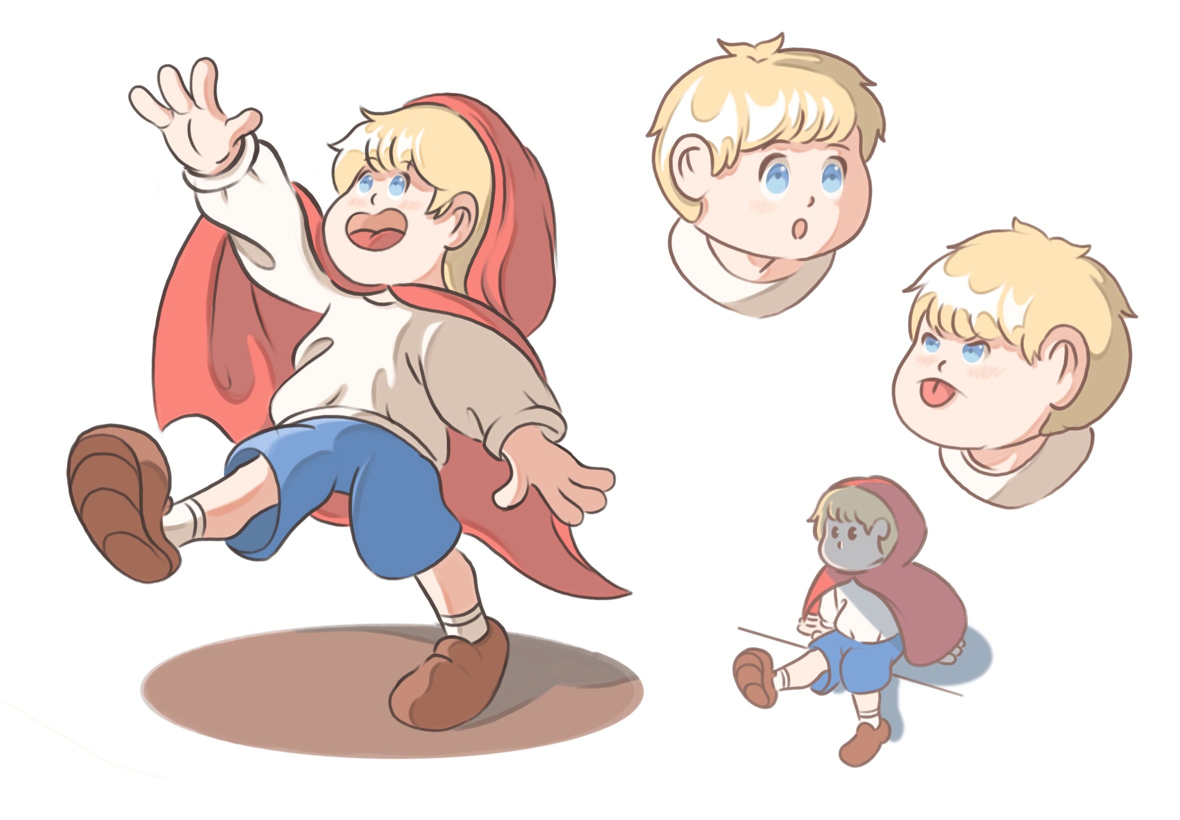 Red-hood boy