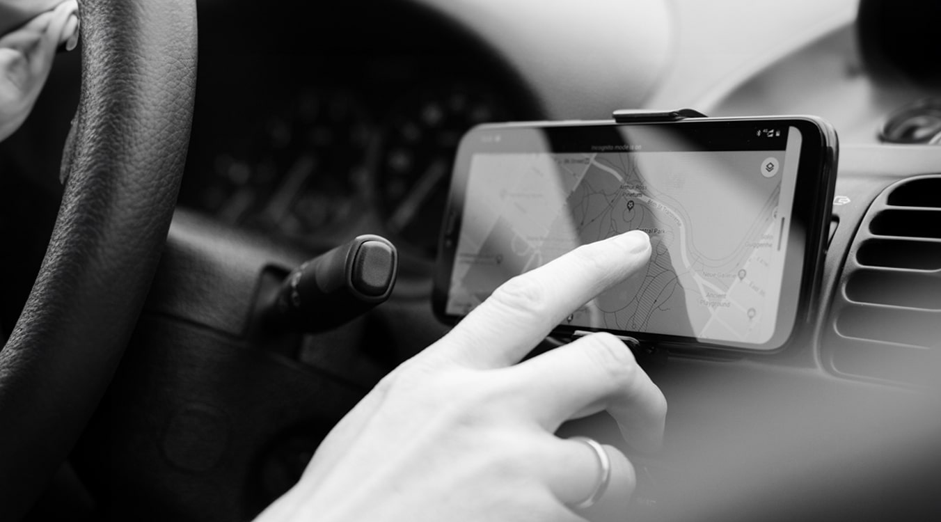 Person checking Pickup and delivery feature displayed on a smartphone