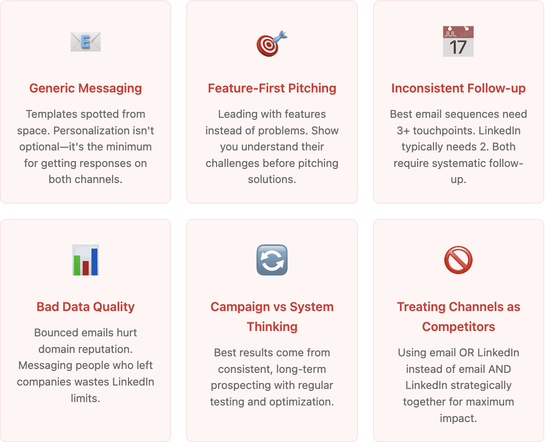 Where teams mess up with outbound