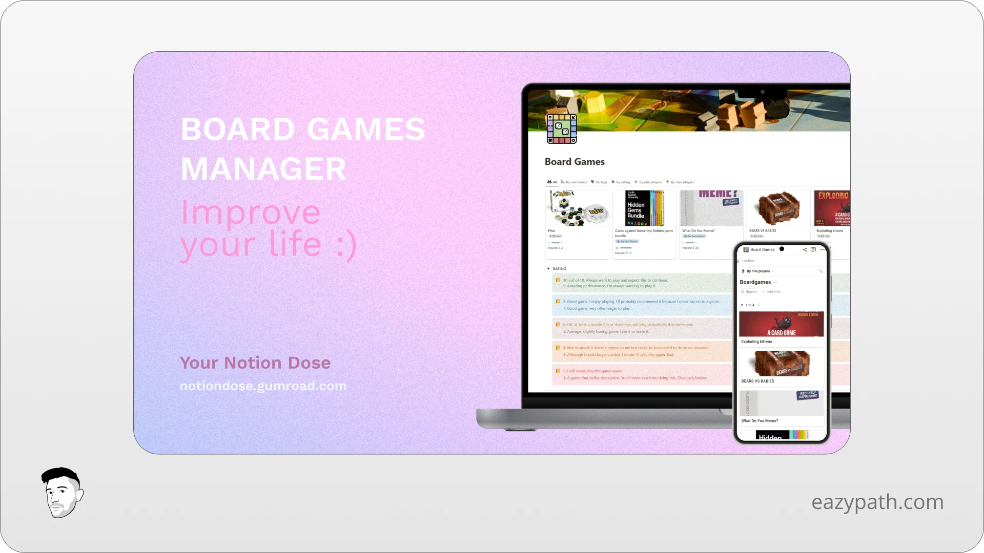 Entertainment Notion Templates - Your Notion Dose