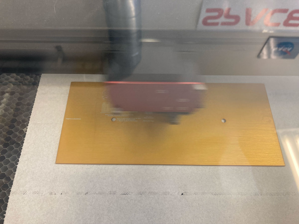 artwork panel on laser engraver