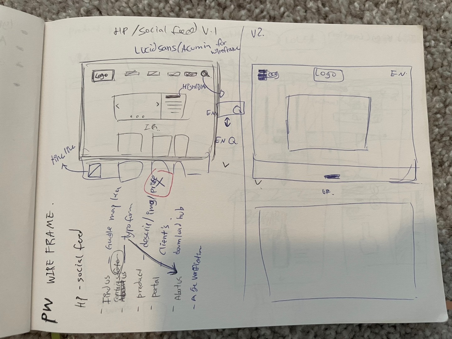 Landing page