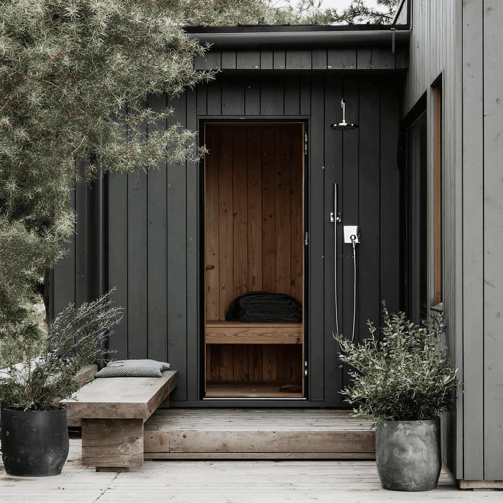 Hakea home outdoor shower