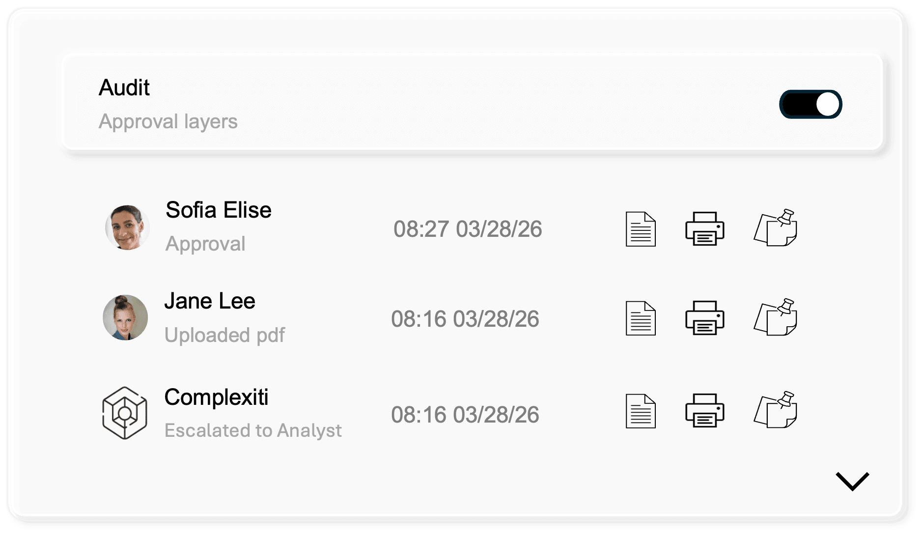 Minimal calendar view highlighting upcoming dates and tasks.