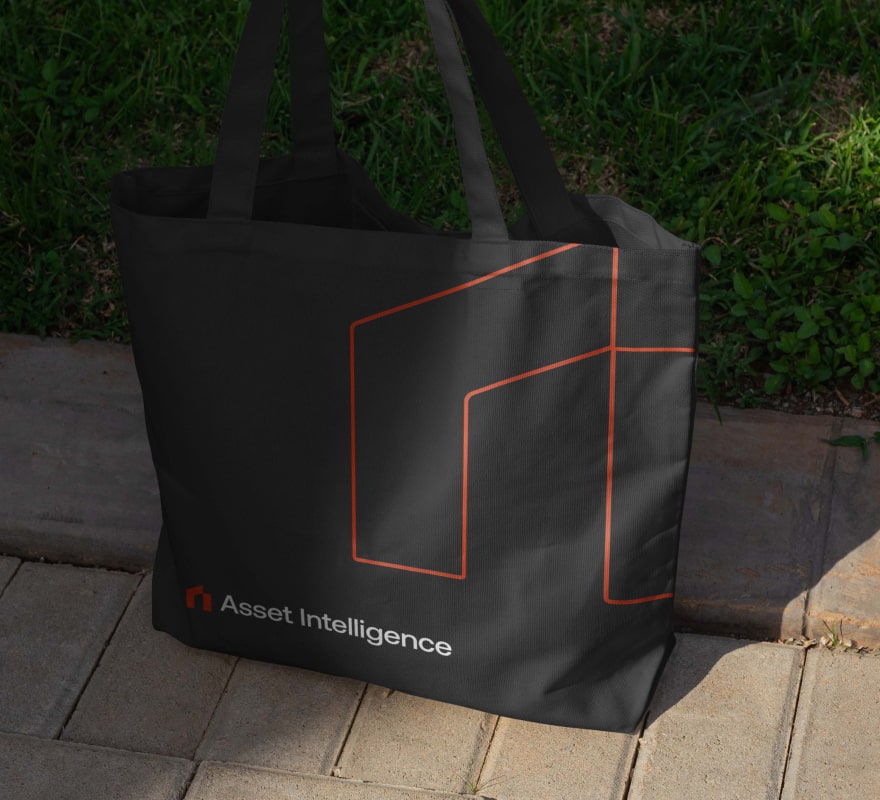 Asset Intelligence branded tote bag.