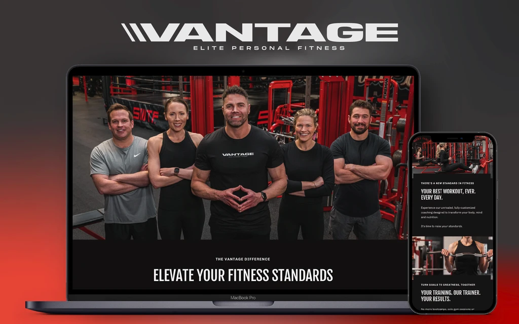 Vantage Elite Fitness Branding and Website
