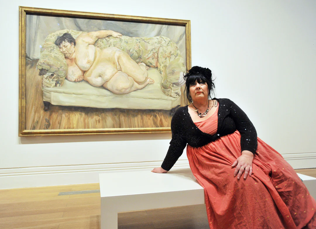 Portrait of Sue Tilley with Lucian Freud’s Benefits Supervisor Sleeping (1995) by WENN Rights Ltd