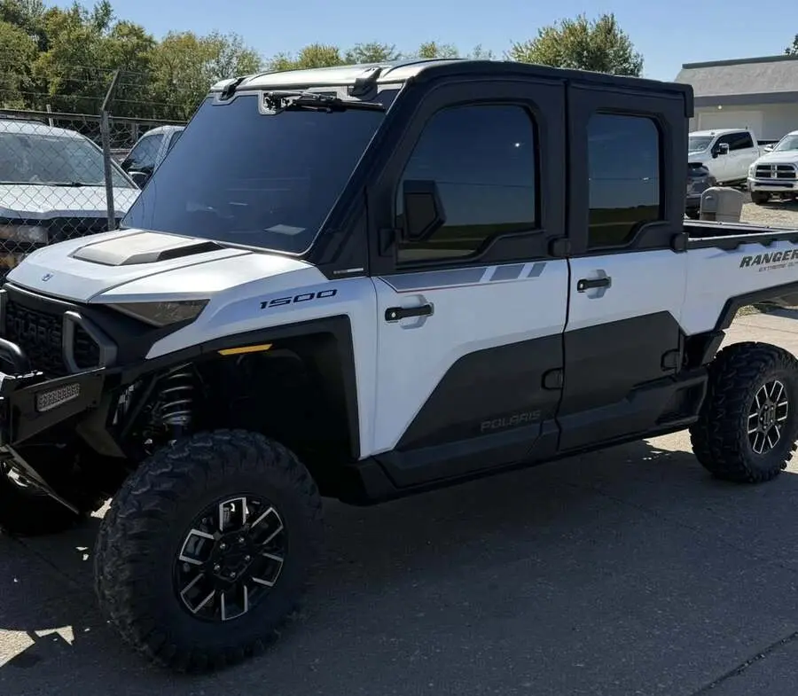 White cart freshly detailed